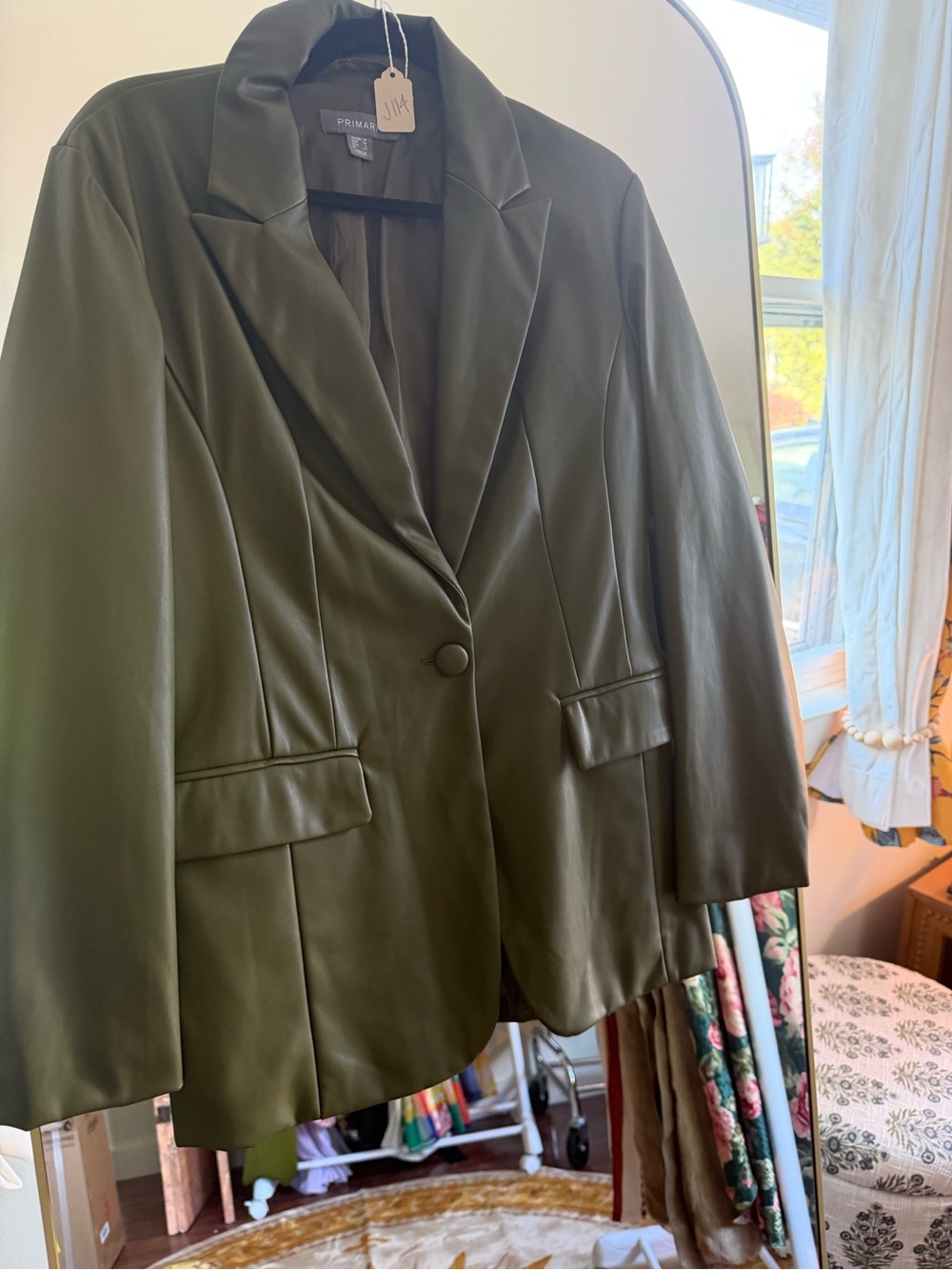 PRIMARK faux leather blazer